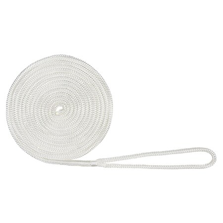 Extreme Max 3006.2959 BoatTector Double Braid Nylon Dock Line - 1/2 X 25', White